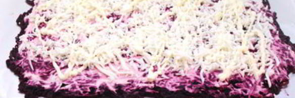 салат-рулет селедка под шубой