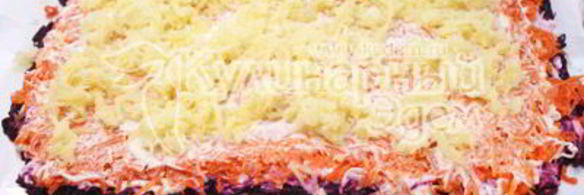 салат-рулет селедка под шубой