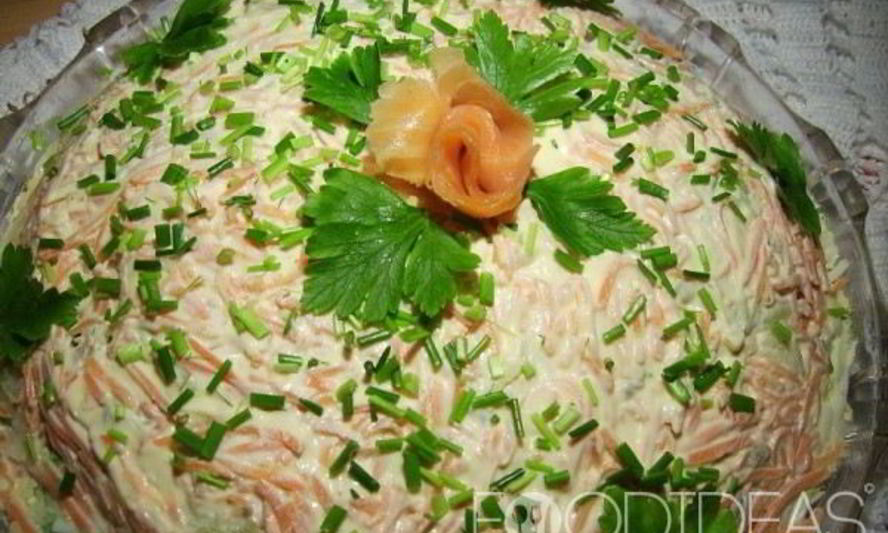 Рецепт салата семга под шубой