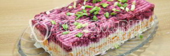 салат заливная селедка под шубой