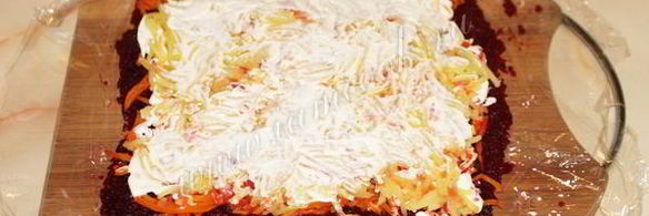 селедка под шубой рулетом