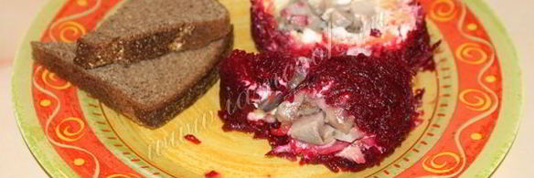 селедка под шубой рулетом