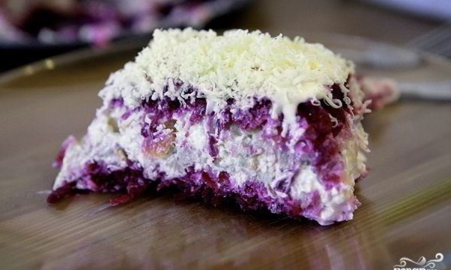 Рецепт селедки под шубой с сыром