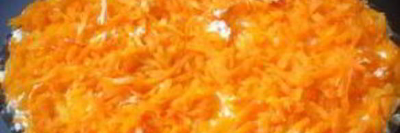 селедка под шубой с жареным луком