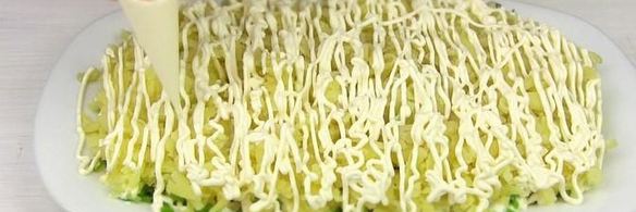 селедка под зеленой шубой с сыром и без свеклы