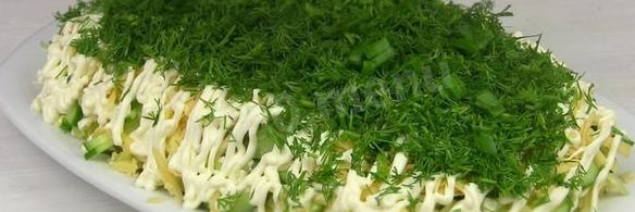 селедка под зеленой шубой с сыром и без свеклы
