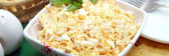 салат с курицей и морковью