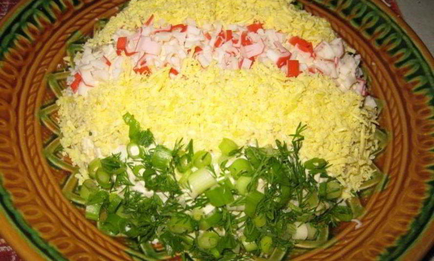 Рецепт салата шар новогодний