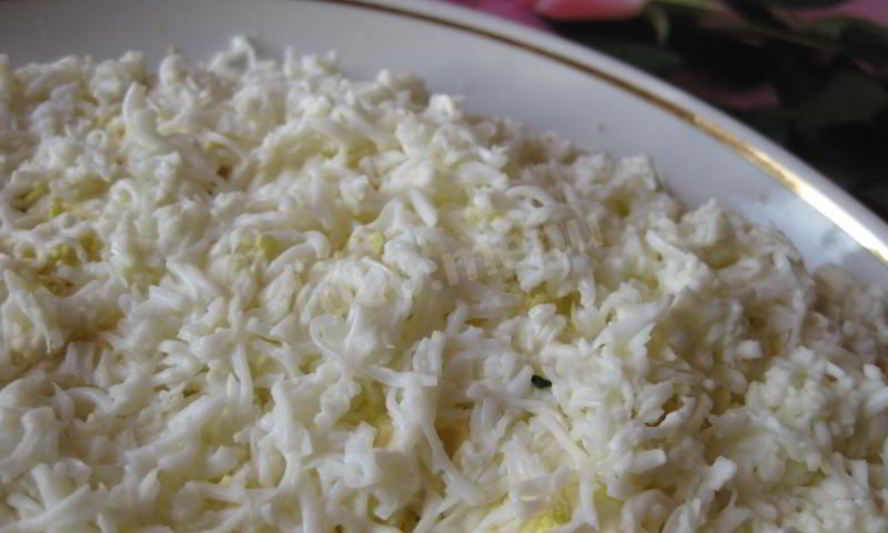 Рецепт салата снег