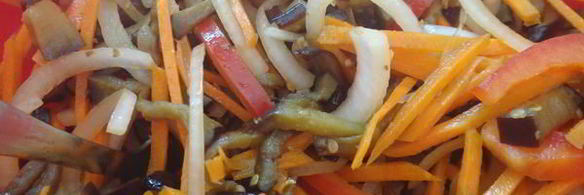 салат восточный с баклажанами