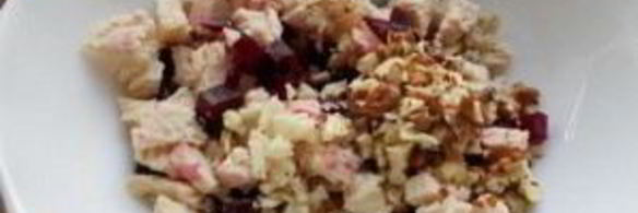 свекольный салат с курицей