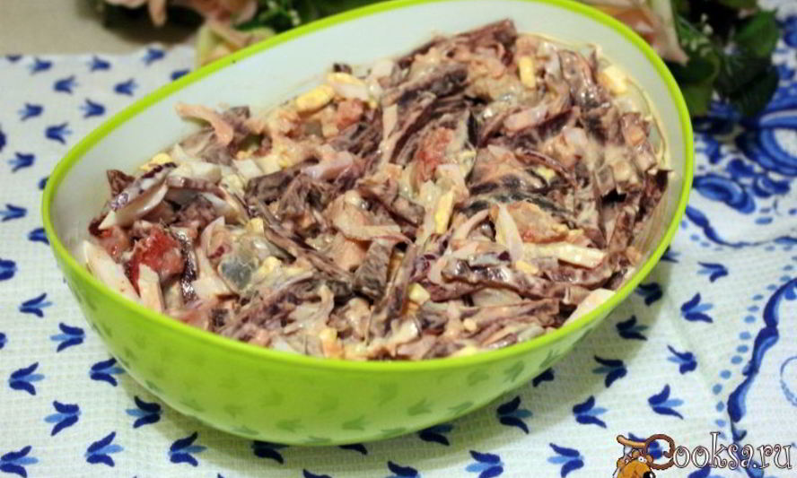 Рецепт свекольного салата с сельдью