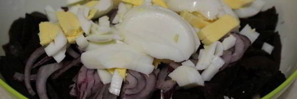 свекольный салат с сельдью