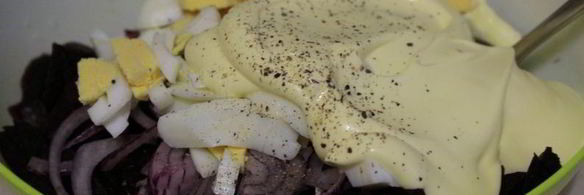 свекольный салат с сельдью