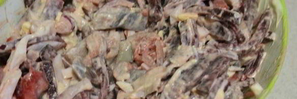 свекольный салат с сельдью