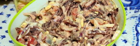 свекольный салат с сельдью