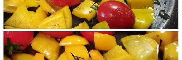 теплый салат из кускуса с маринованной моцареллой