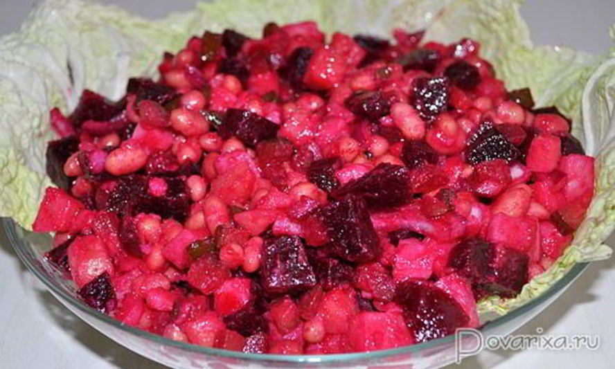 Рецепт винегрета с фасолью