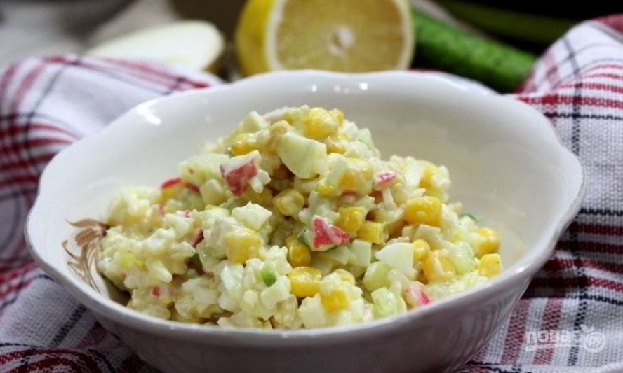 Рецепт вкусного крабового салата