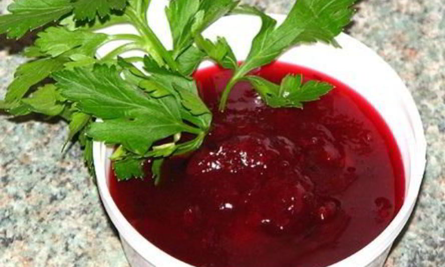 Рецепт быстрого клюквенного соуса