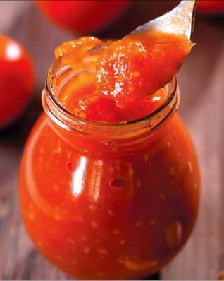 Домашняя томатная паста с чесноком