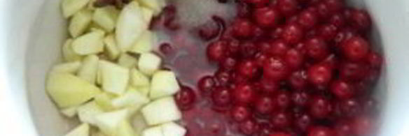 клюквенный соус с яблоком