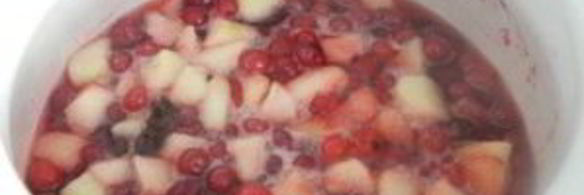 клюквенный соус с яблоком