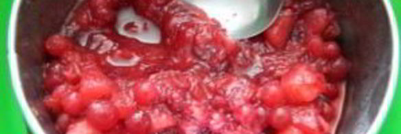 клюквенный соус с яблоком