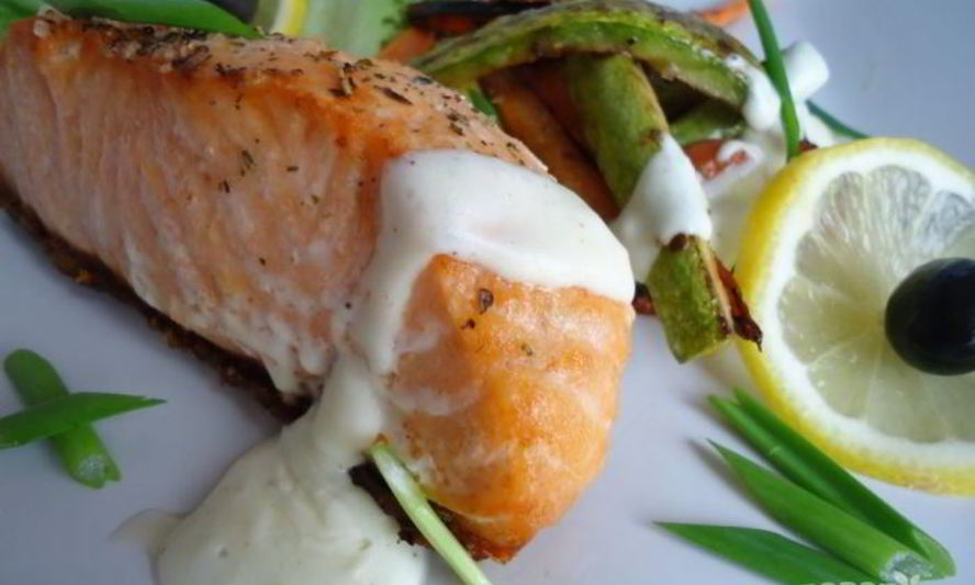 Рецепт сливочного соуса для семги