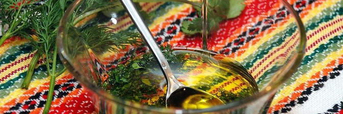 Заправка для салата с виноградным уксусом