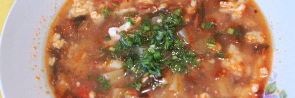 борщ из морской капусты