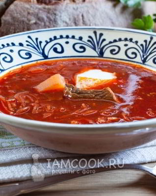 Борщ классический с мясом