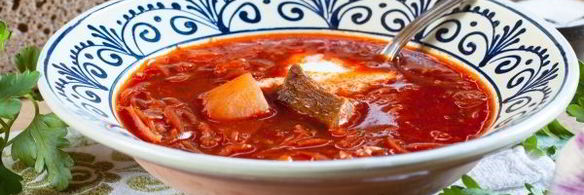 борщ классический с мясом