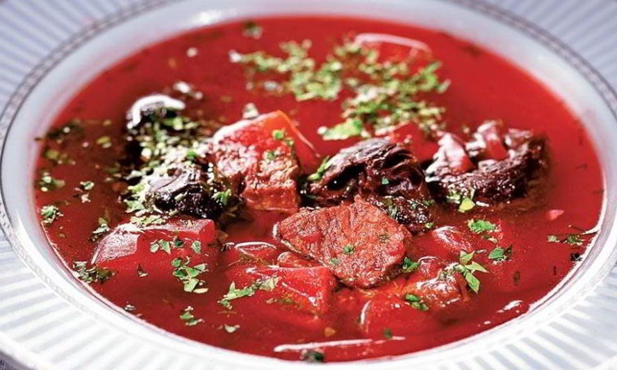 Рецепт борща с черносливом