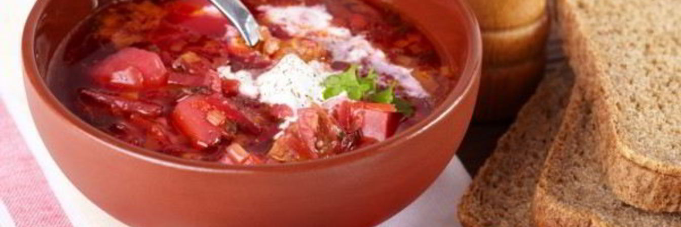 Борщ с фасолью