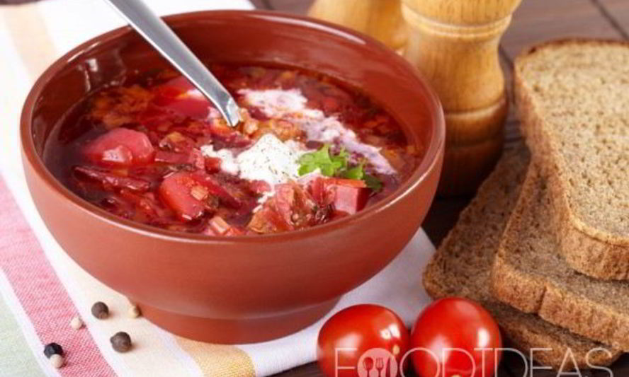 Рецепт борща с фасолью