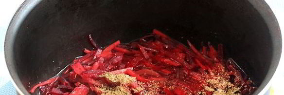 борщ с говядиной