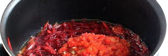 борщ с говядиной