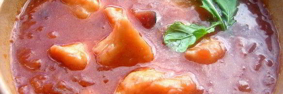 борщ с картофельными ньокками