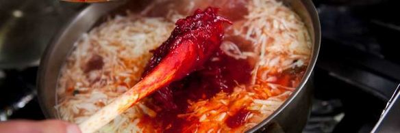 борщ с копченостями