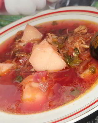 Борщ с квашеной капустой