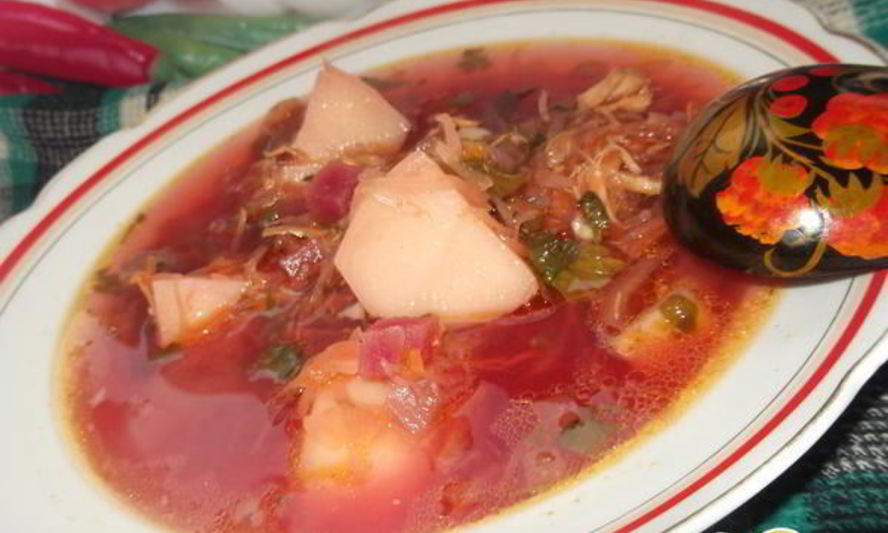 Рецепт борща с квашеной капустой