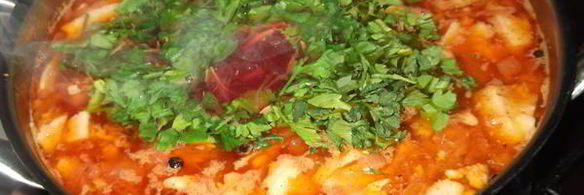 борщ с квашеной капустой