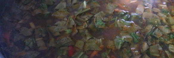 борщ с щавелем и фасолью