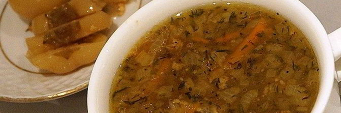 Борщ с тушенкой и гречкой