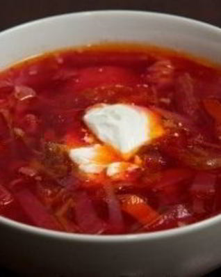 Борщ со свежей капустой