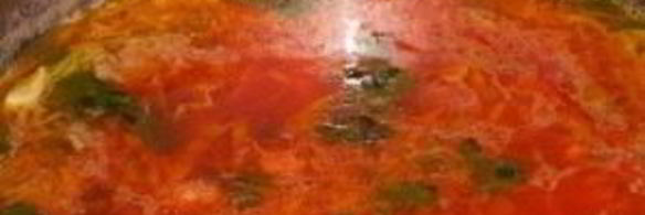 борщ со свежей капустой