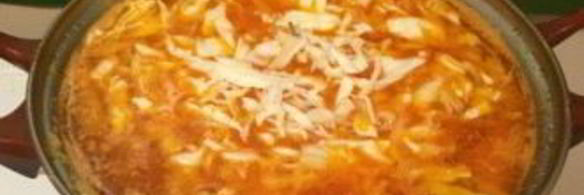 борщ со свининой и свежей капустой