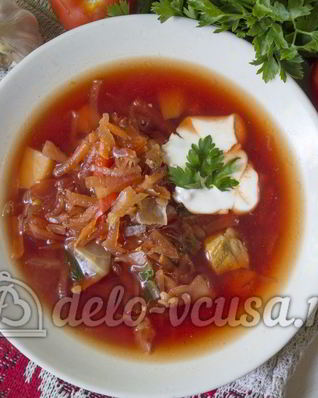 Борщ в мультиварке