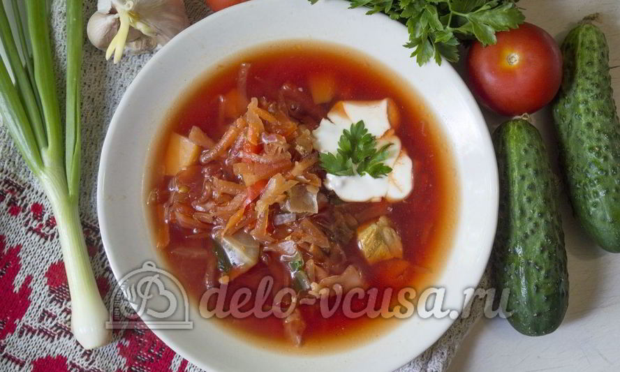 Рецепт борща в мультиварке